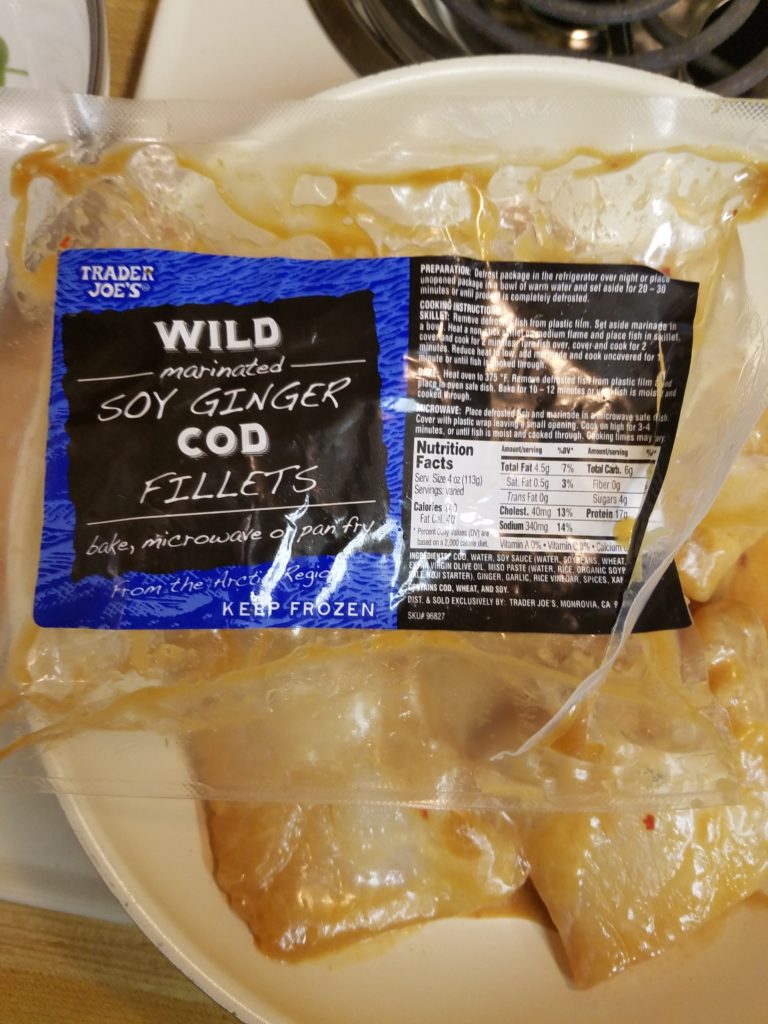 Wild Cod with Soy Ginger Marinate