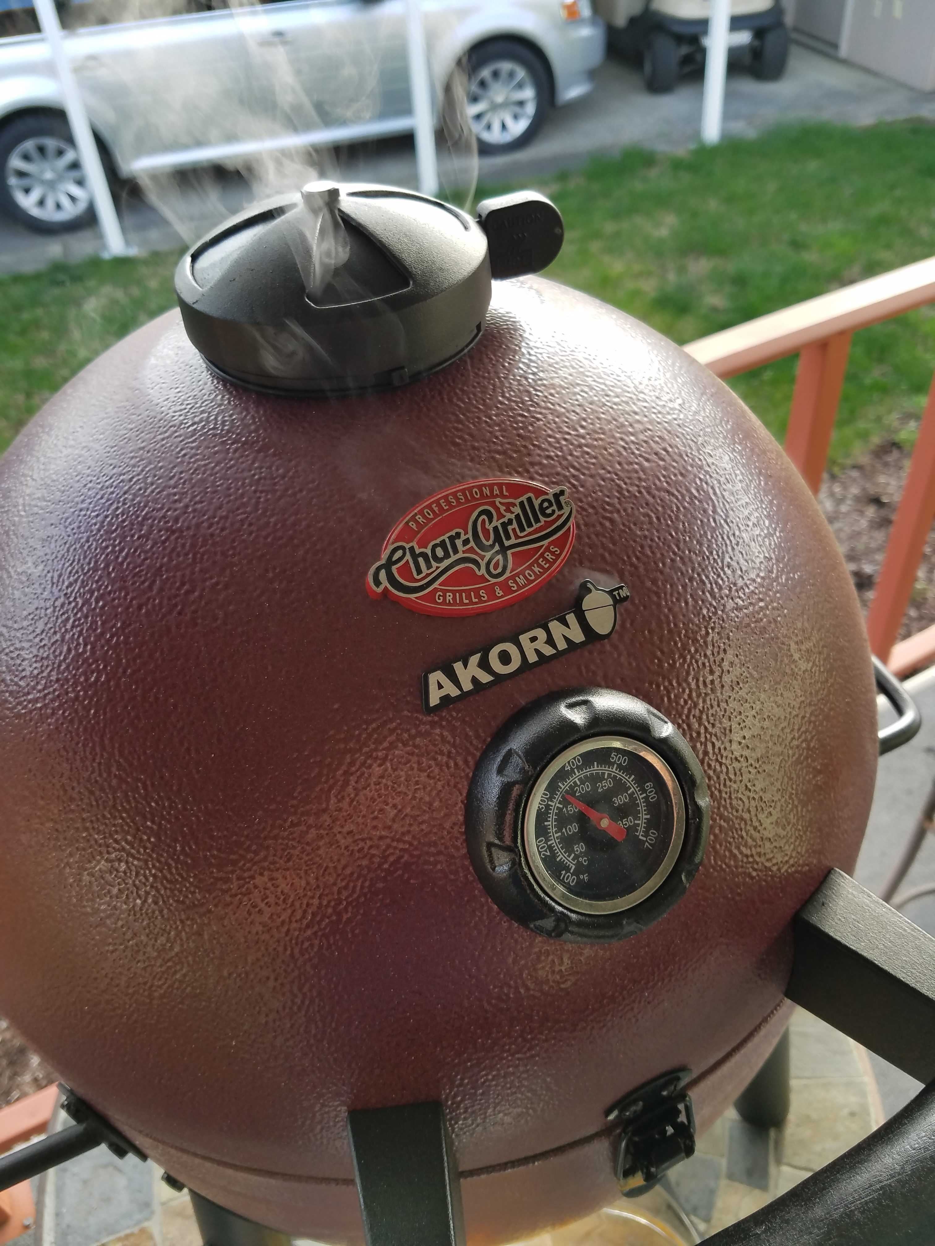 CharGriller Akorn Jr. Kamado Kooker Cooking with Brad