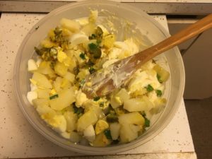 Potato Salad Making